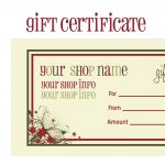 Printable+Christmas+Gift+Certificate+Template | Massage Certificate   Free Printable Gift Certificate Templates For Massage
