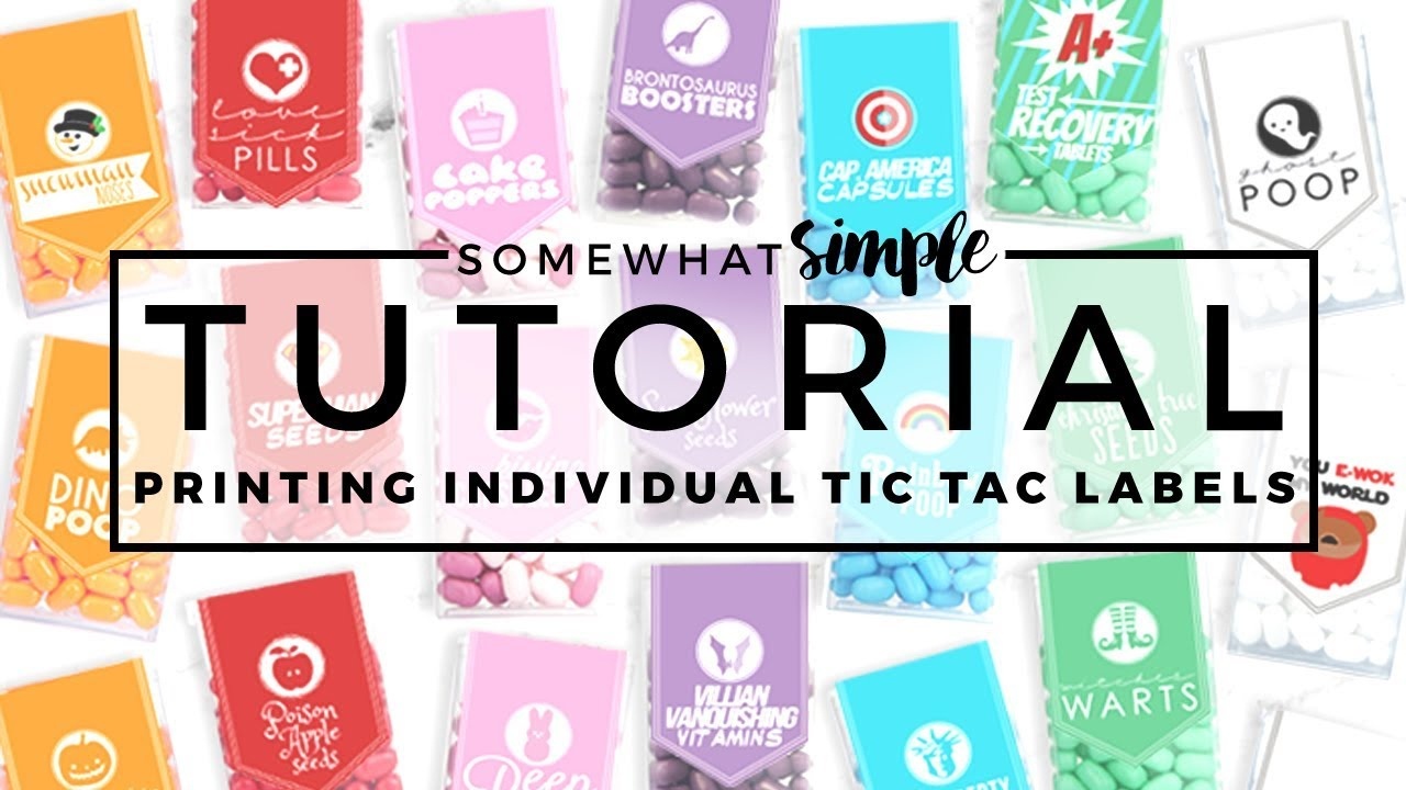 Printing Individual Tictac Labels On A Mac - Youtube - Free Printable Tic Tac Labels