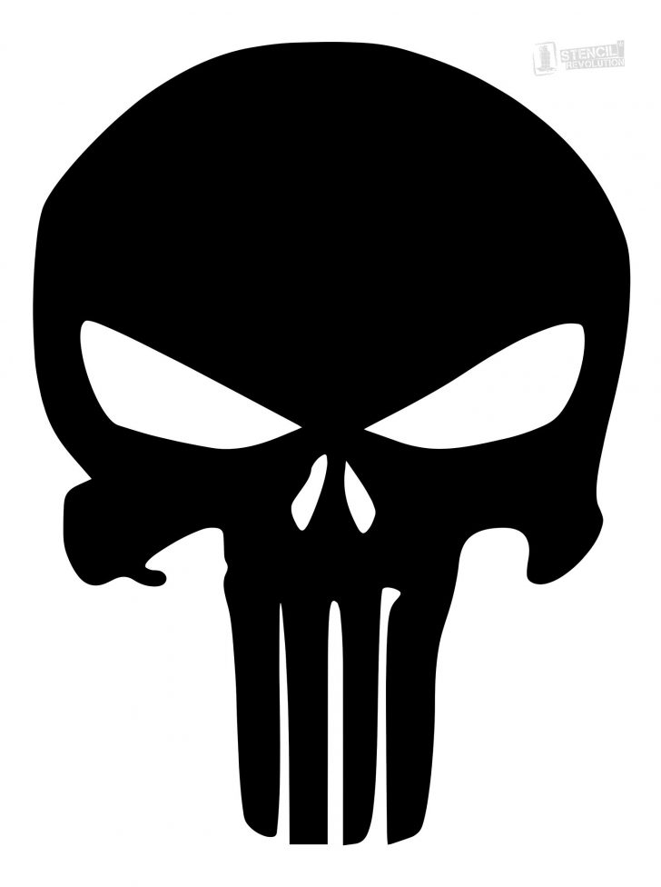 Punisher Skull Stencil Firearms Printable Stencil Patterns Skull