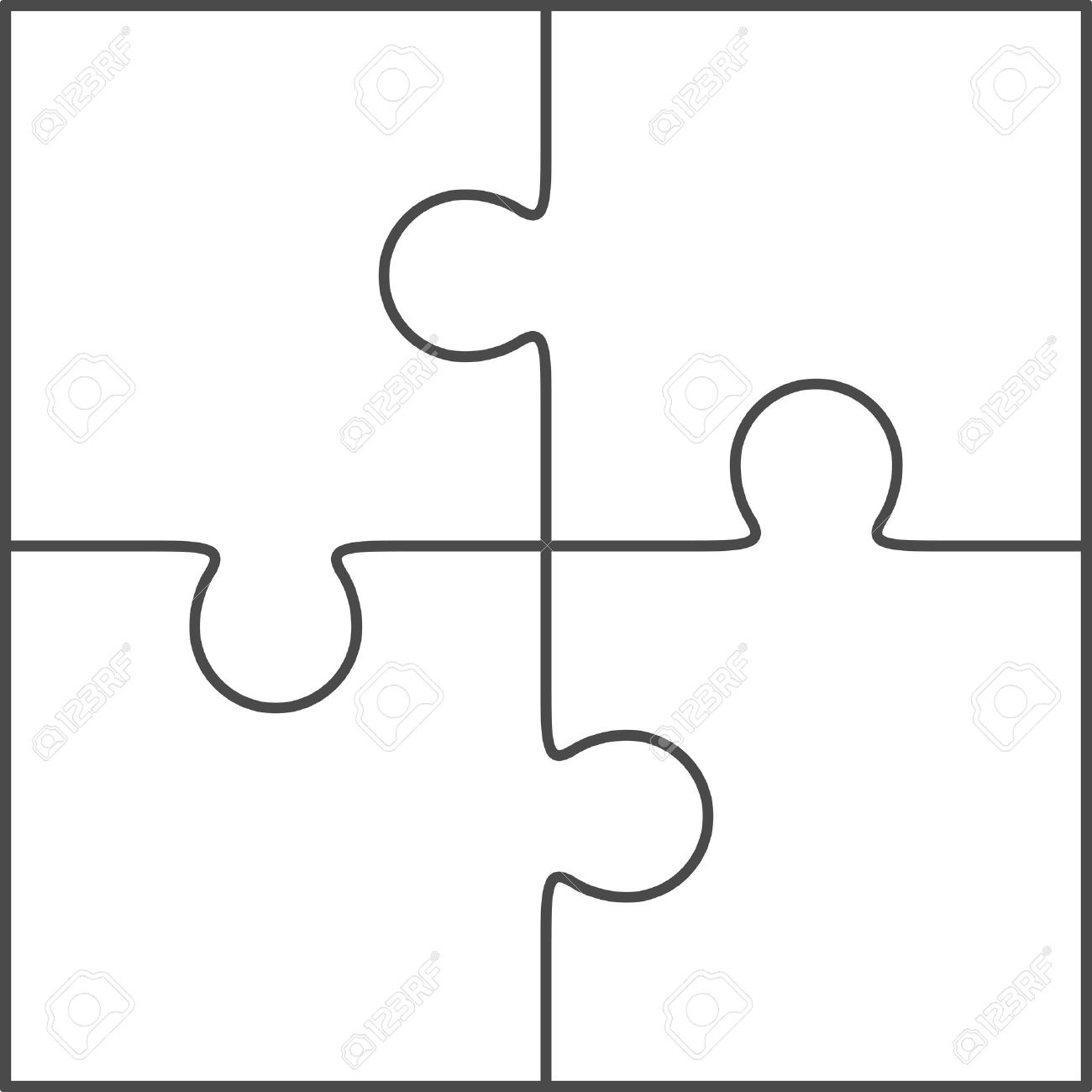 Puzzle Piece Outline | Free Download Best Puzzle Piece Outline On - Free Blank Printable Puzzle Pieces