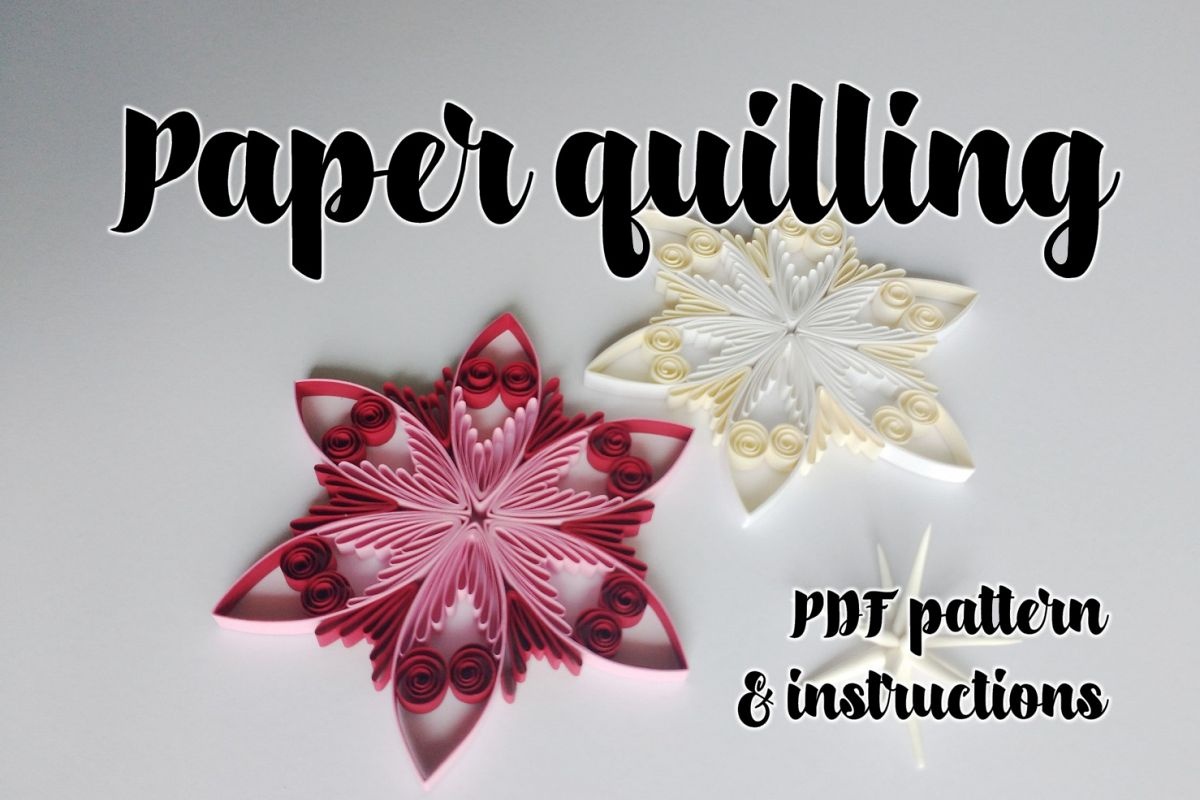 Quilling Pattern &amp;amp; Step-By-Step Diagram Guided Tutorial (Qd13) - Free Printable Quilling Patterns Designs