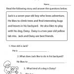 Reading Comprehension Practice Worksheet | Education | Free Reading   Free Printable Reading Passages For 3Rd Grade