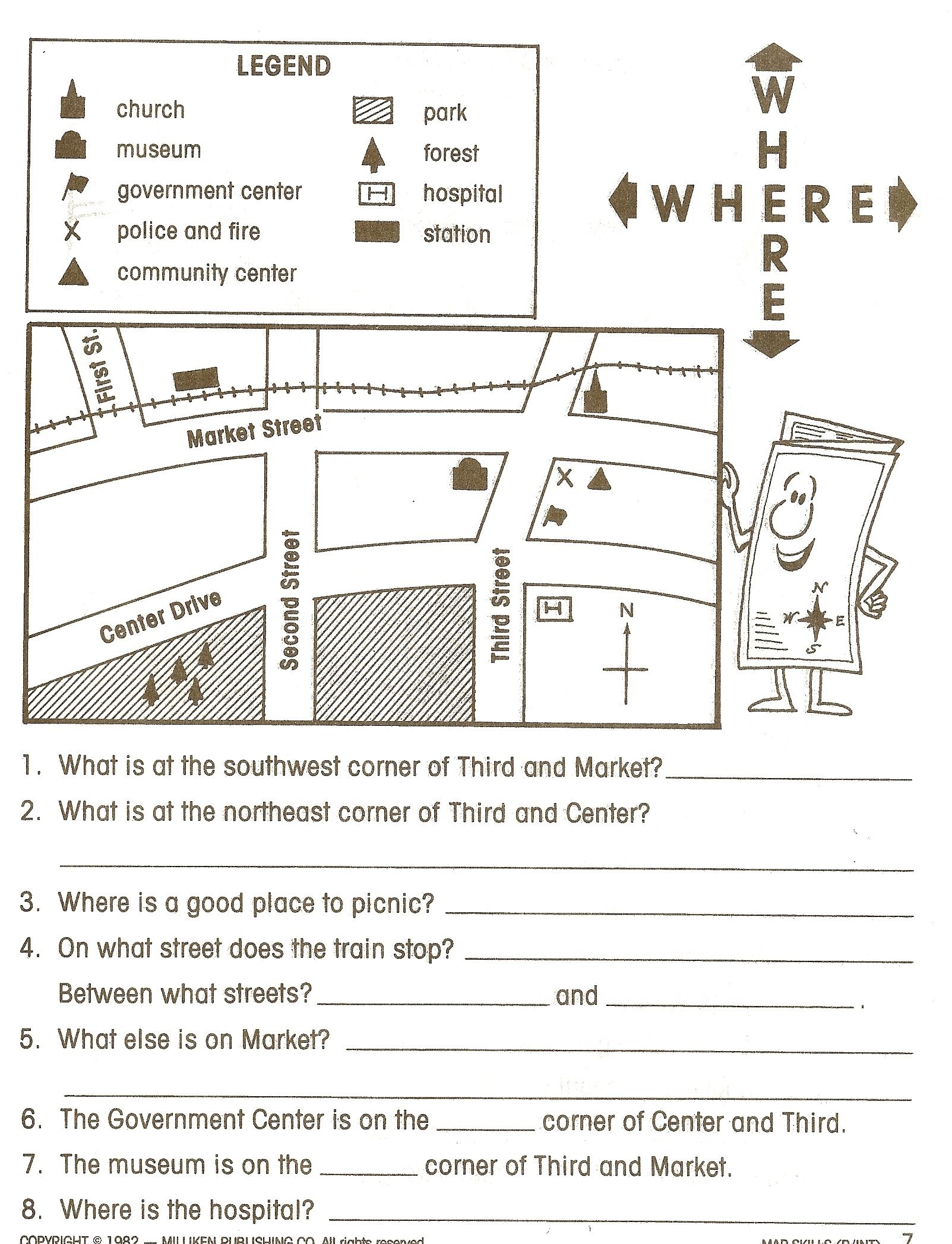 Reading Maps Worksheet Free Worksheets Library Download And - Free Printable 8Th Grade Social Studies Worksheets