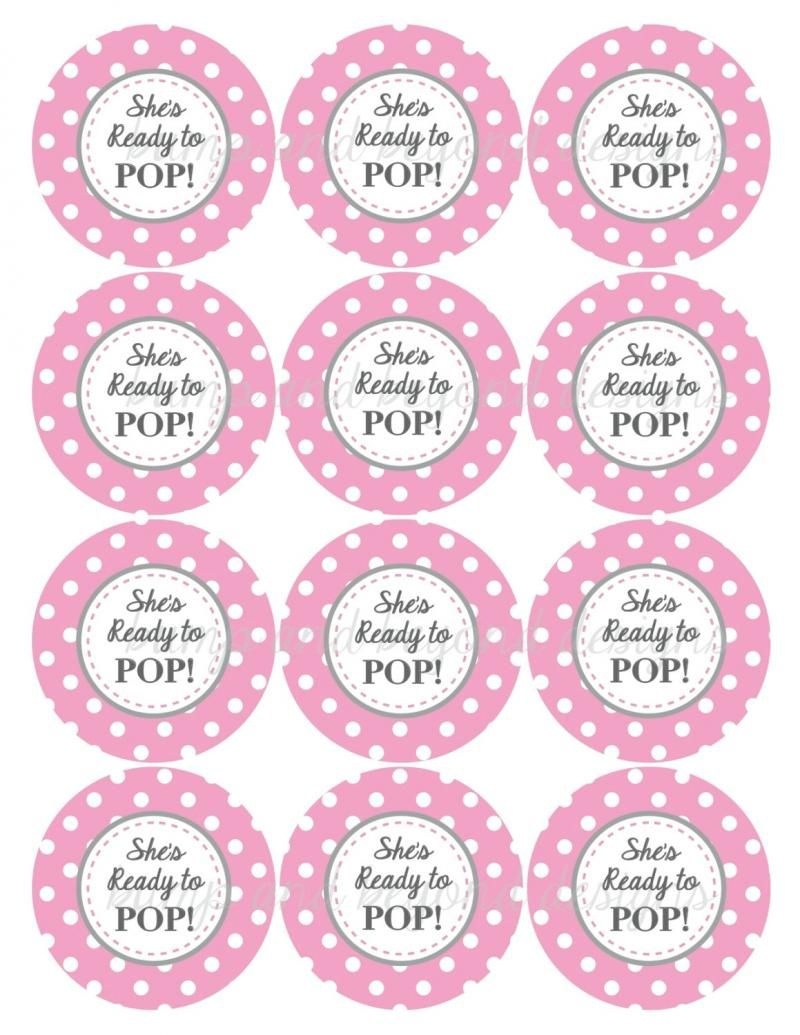 Ready To Pop Printable Labels Free | Baby Shower Ideas | Baby Shower - Free Printable She&amp;amp;#039;s Ready To Pop Labels