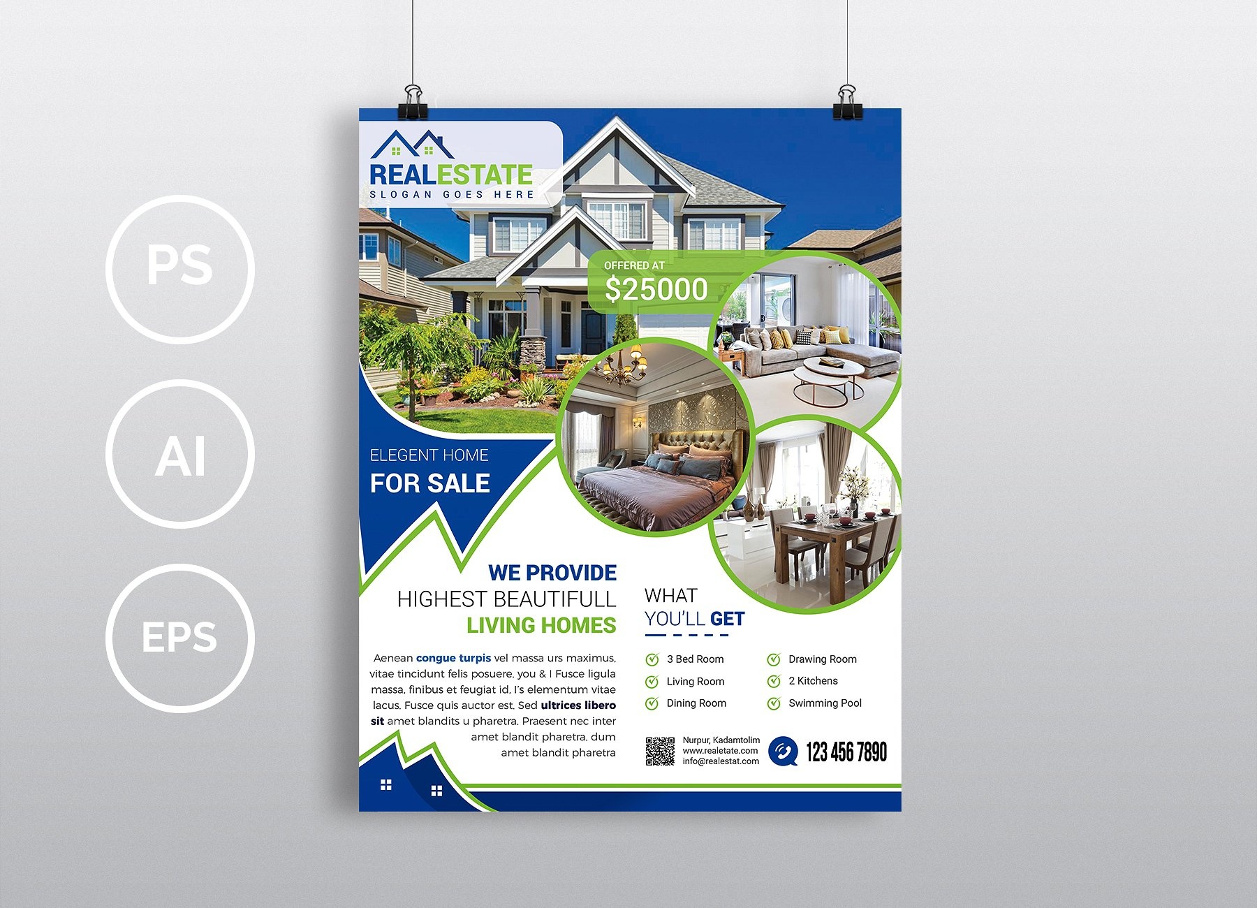 free real estate flyer design templates