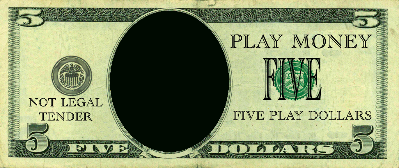 Realistic Play Money Templates | Free Printable Play Money Templates - Free Printable Play Dollar Bills