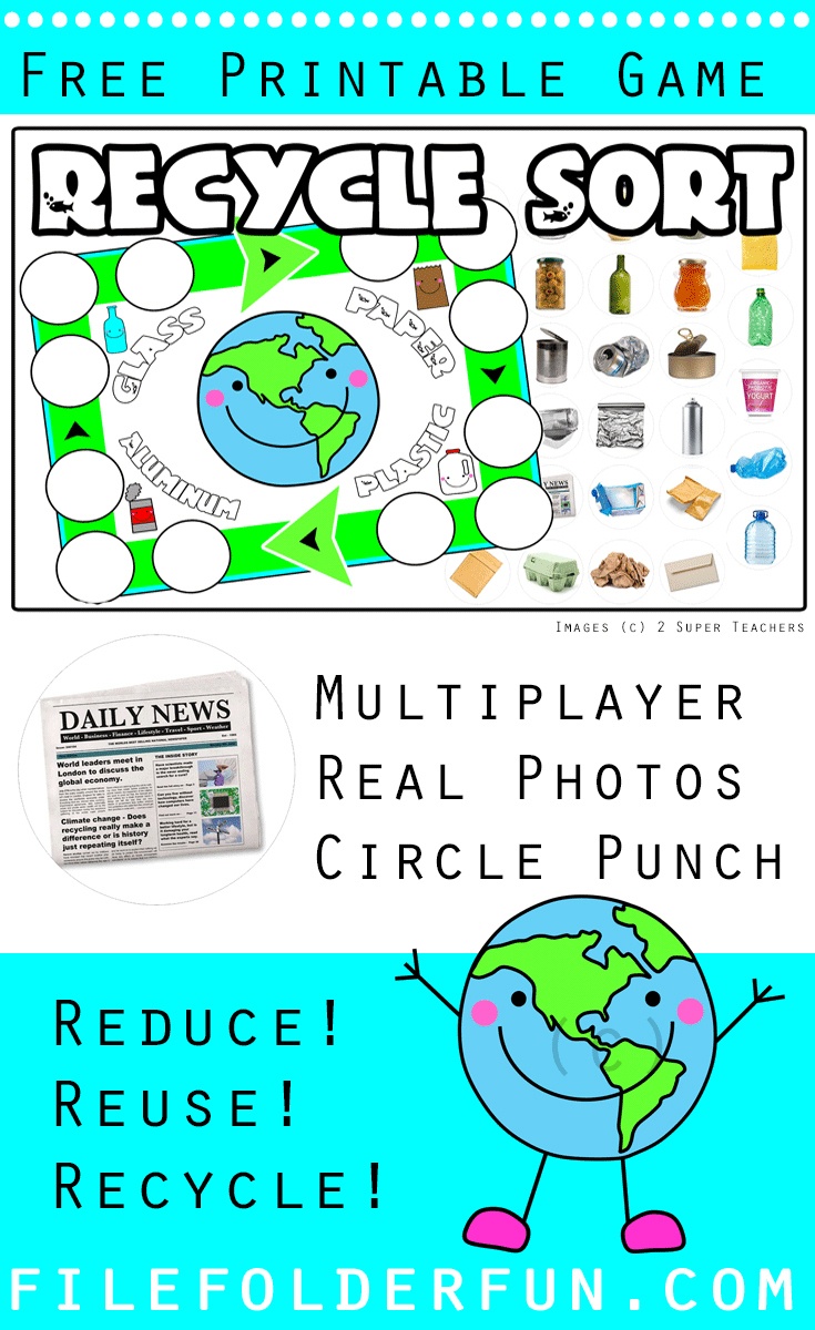 Recycle File Folder Game - The Crafty Classroom - Free Printable File Folder Games