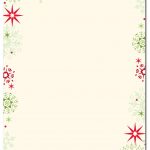 Red & Green Flakes Letterhead | Holiday Papers | Christmas   Free Printable Christmas Stationary Paper