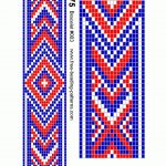 Red, White, & Blue   Seed Bracelet | Beading | Perlen, Indianer   Free Printable Bead Loom Patterns