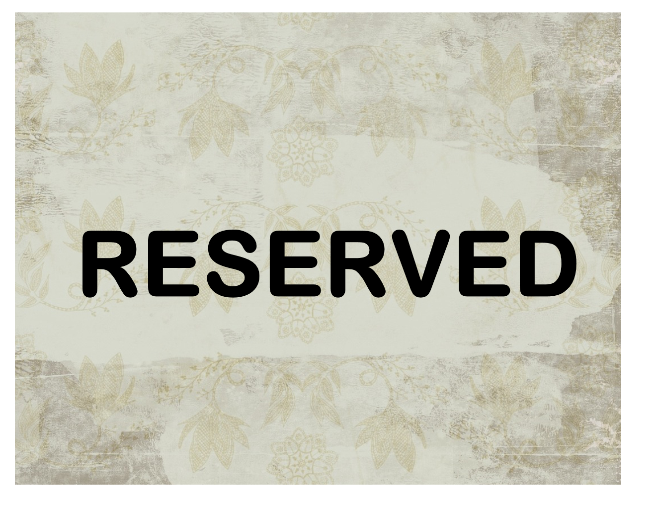 Reserved Sign - Free Printable Sign Templates
