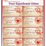 Romantic Love Coupon Template Printable | Love Coupons For Your   Free Printable Coupon Templates
