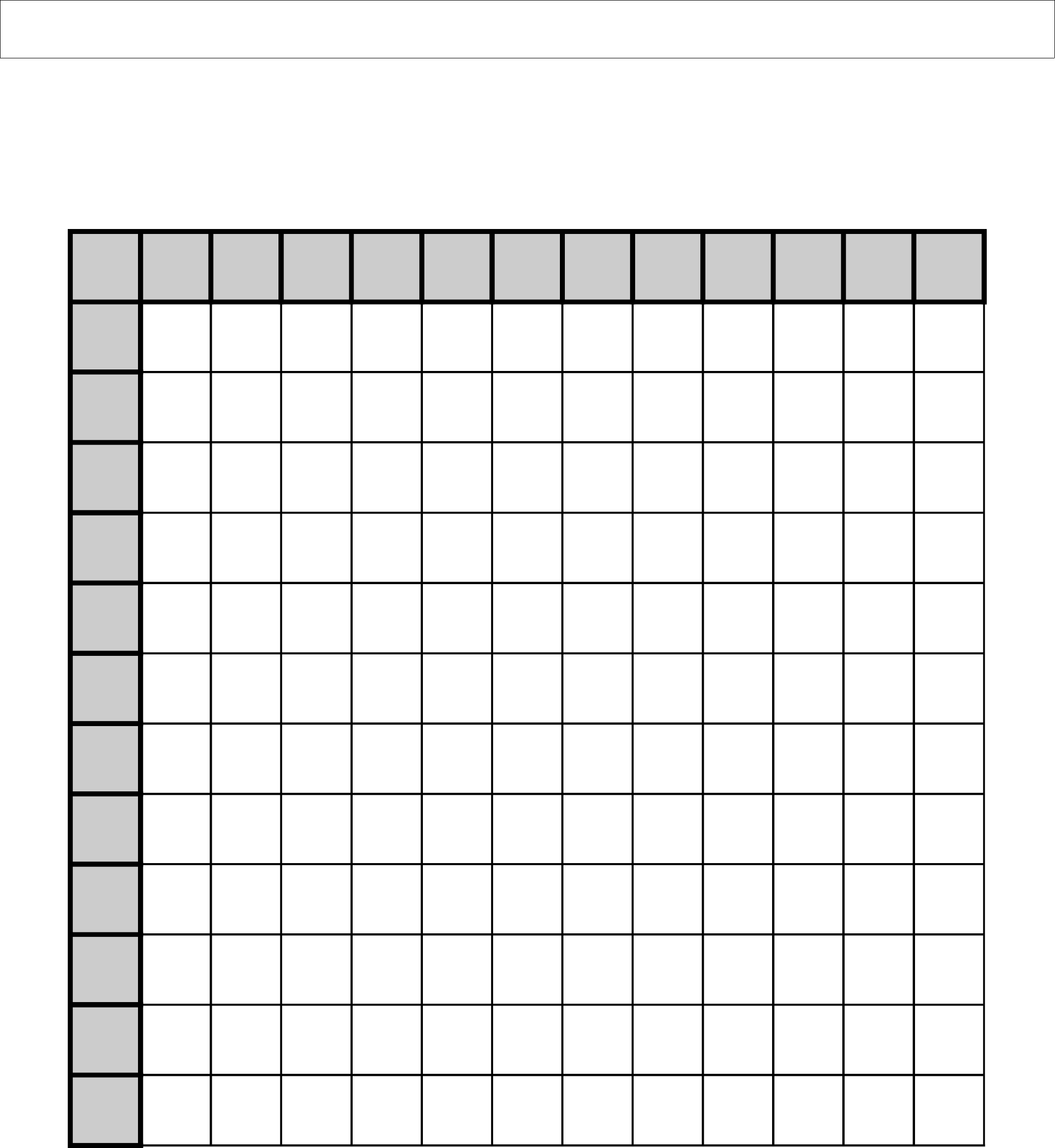 Rontavstudio » Blank Multiplication Grids To 10X10 Make This Next - Free Printable Blank Multiplication Table 1 12
