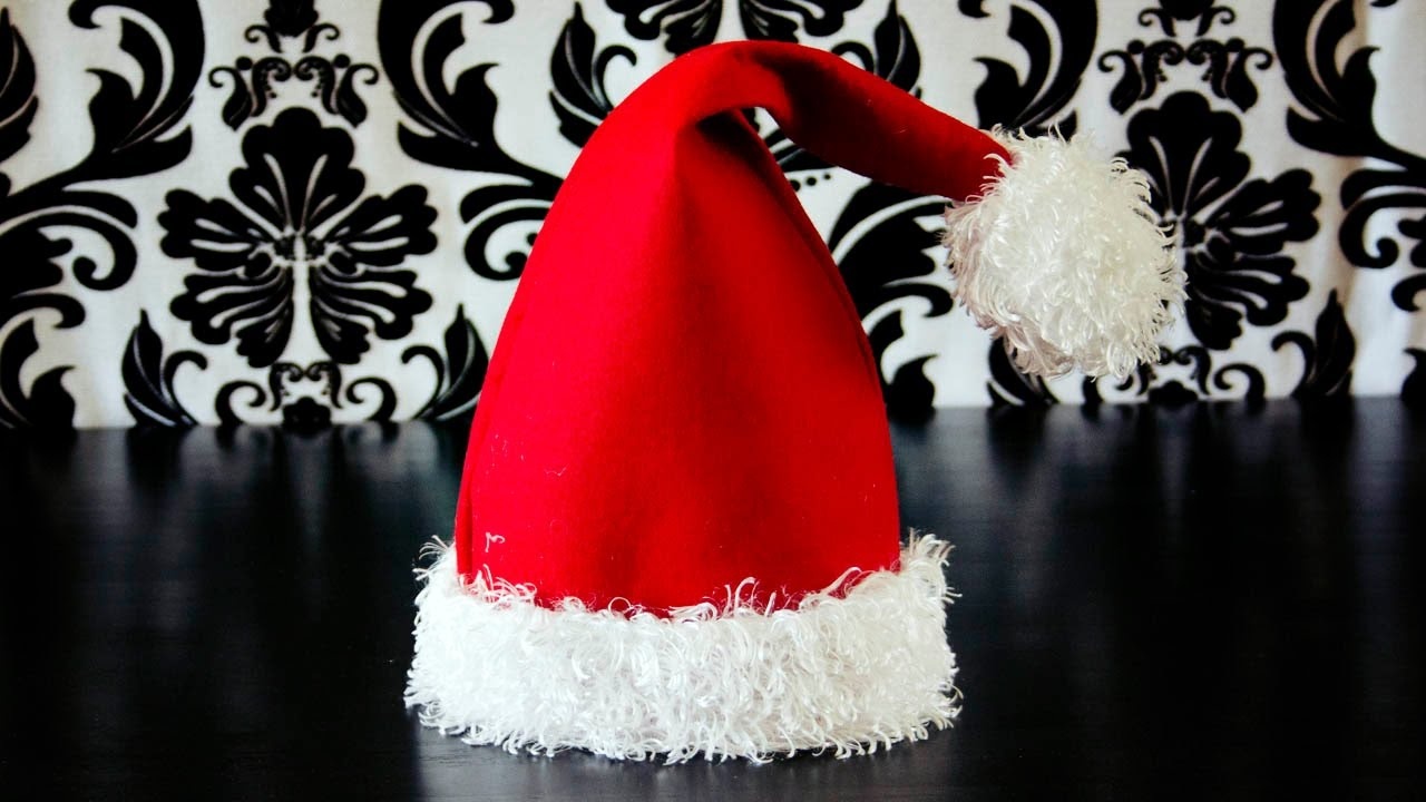 Santa Hat How To With Free Pattern And Video Tutorial - Free Printable Santa Hat Patterns