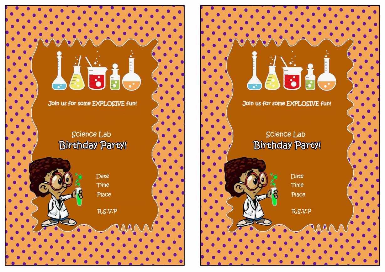 Free Science Birthday Printables