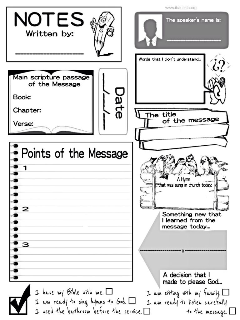 Sermon Notes For Kids! One Of The Best Ways To Help Kids Retain The - Free Printable Easter Sermons
