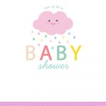 Shower Cloud   Free Printable Baby Shower Invitation Template   Free Printable Baby Shower Clip Art