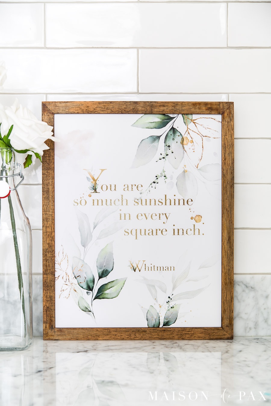 So Much Sunshine Printable Wall Art - Maison De Pax - Free Printable Wall Art Quotes