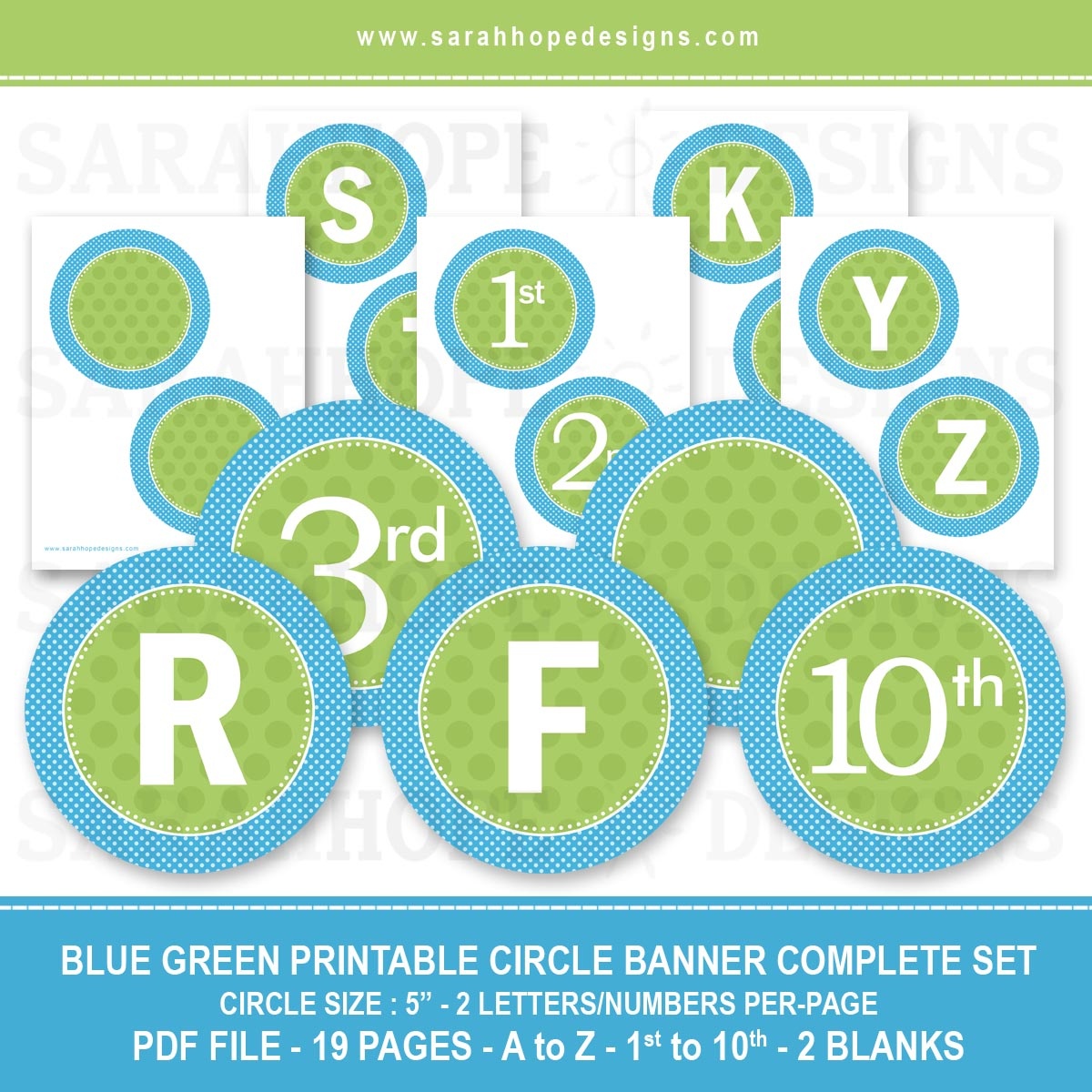 Spell Out Anything With These Free Alphabet Circle Banners From - Free Printable Alphabet Letters For Banners