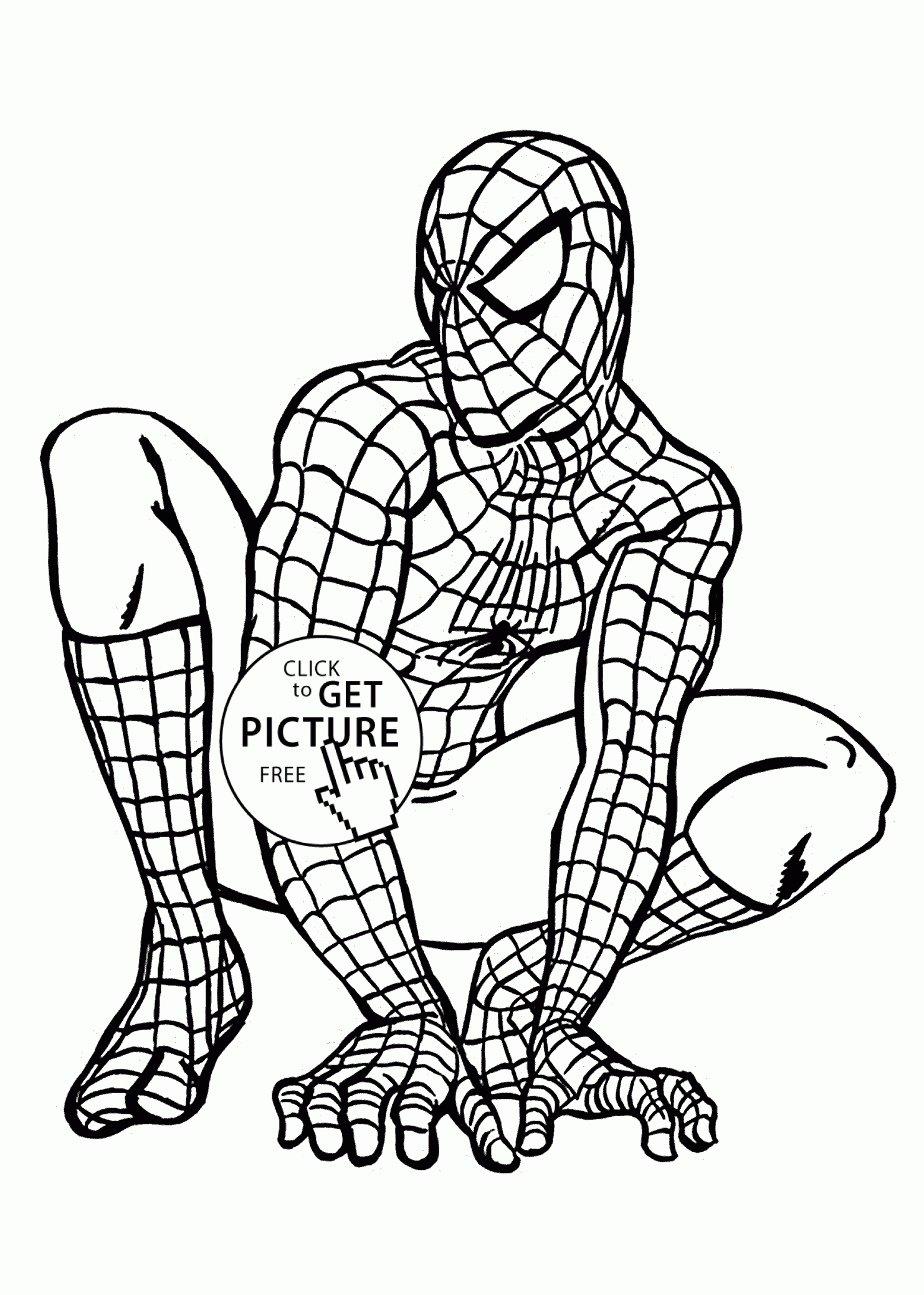 Spider Man Coloring Pages For Kids Printable Free | Coloing-4Kids