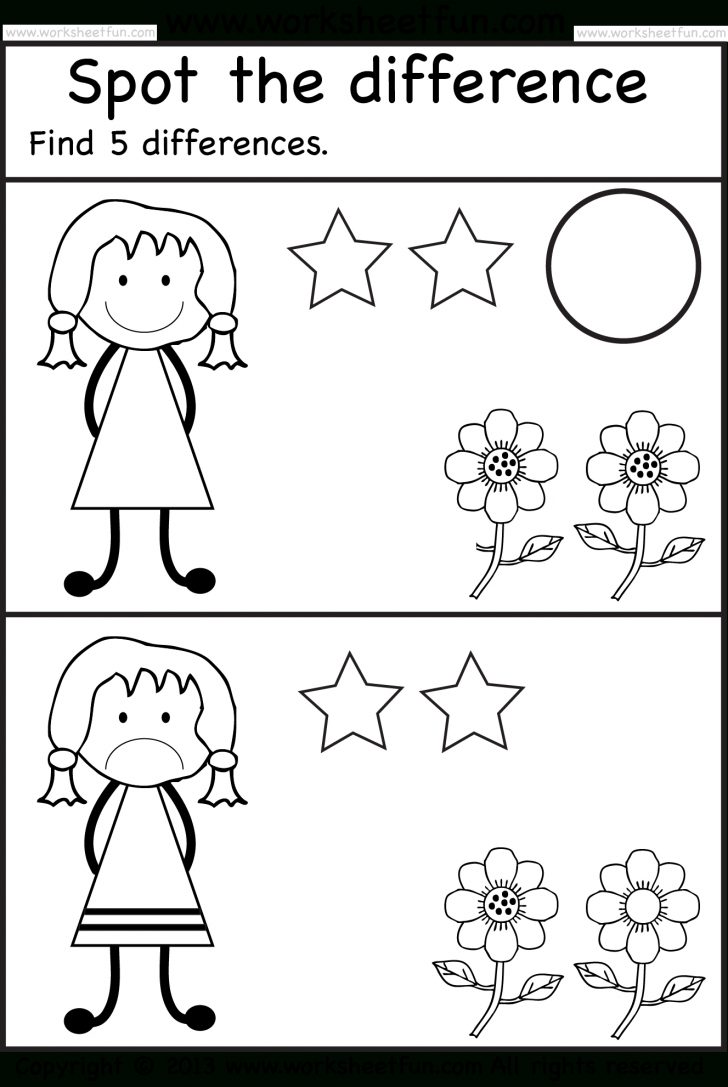 Free Printable Spot The Difference For Kids