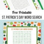 St. Patrick's Day Word Search | Laura's Crafty Life | Free Printable   Free Printable March Activities