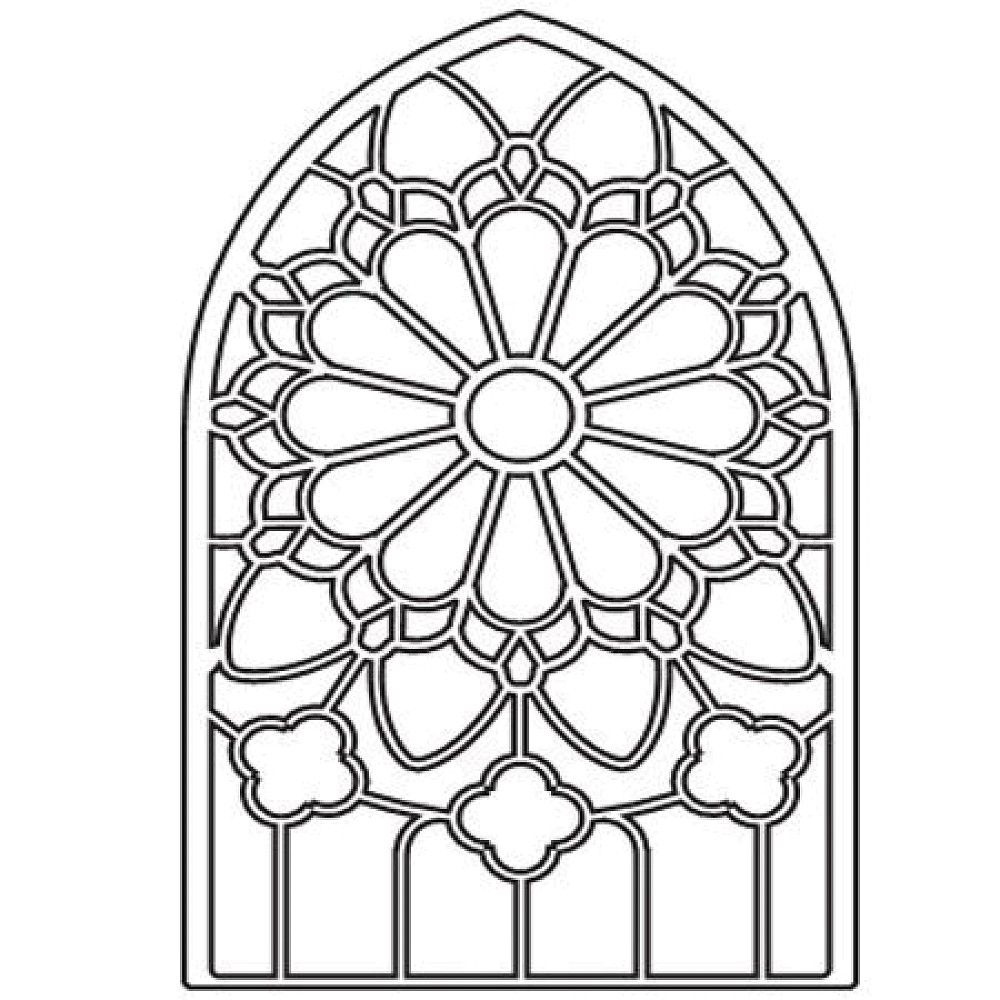 Stained Glass Window Coloring Pages Download And Print For Free - Free Printable Religious Stained Glass Patterns