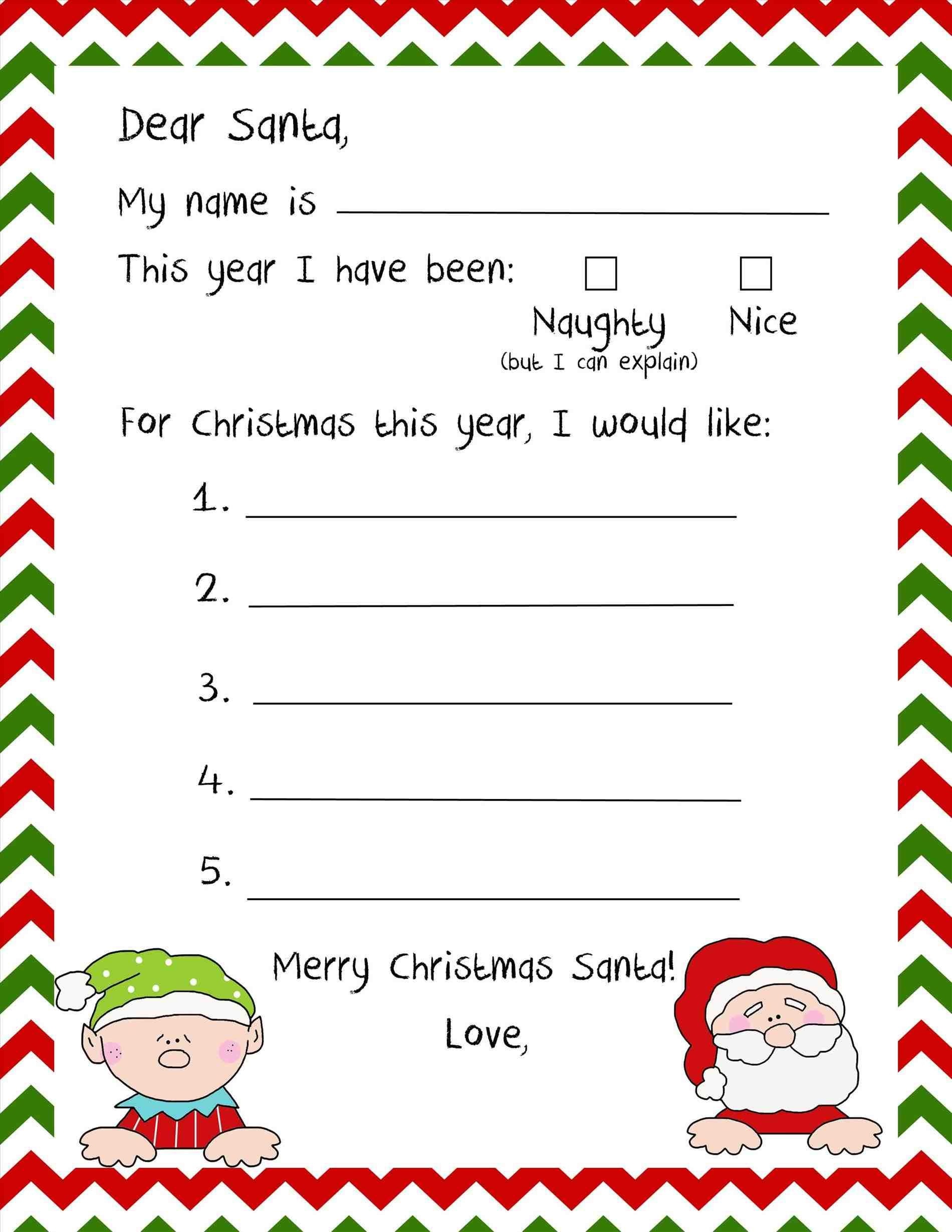 Stationary For Kids To Write Santa Free Stationery Templates Deco - Free Printable Elf Stationery