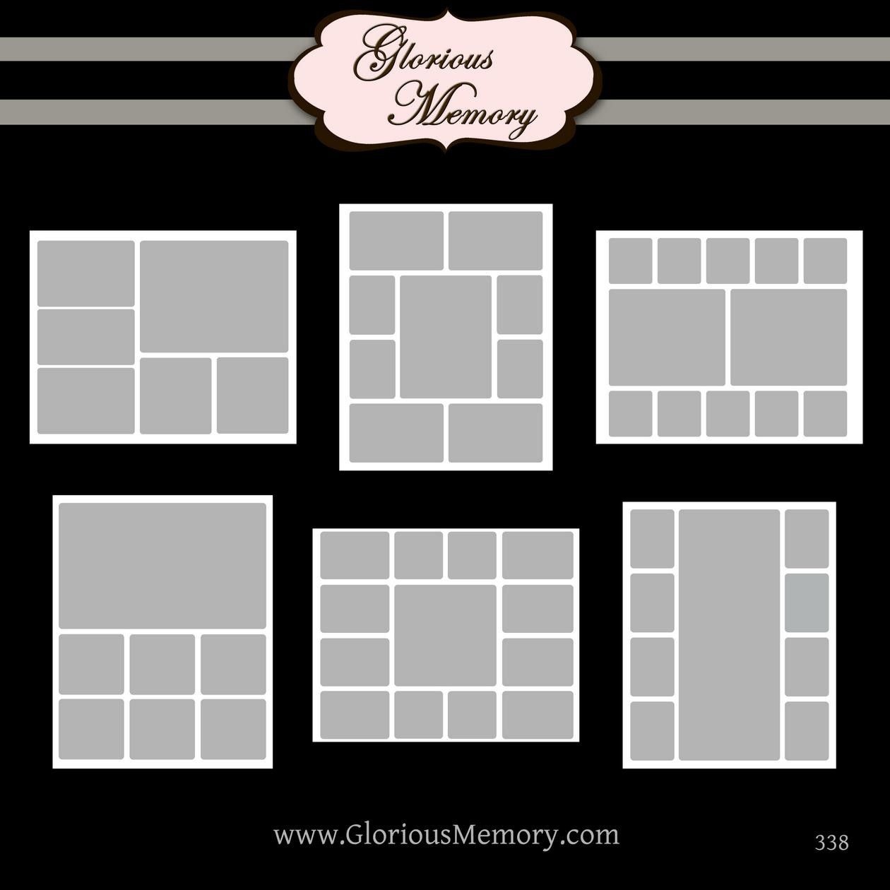 Storyboard Collage Blog Board Photoshop Psd Templates Three 16X20 - Free Printable Photo Collage Template