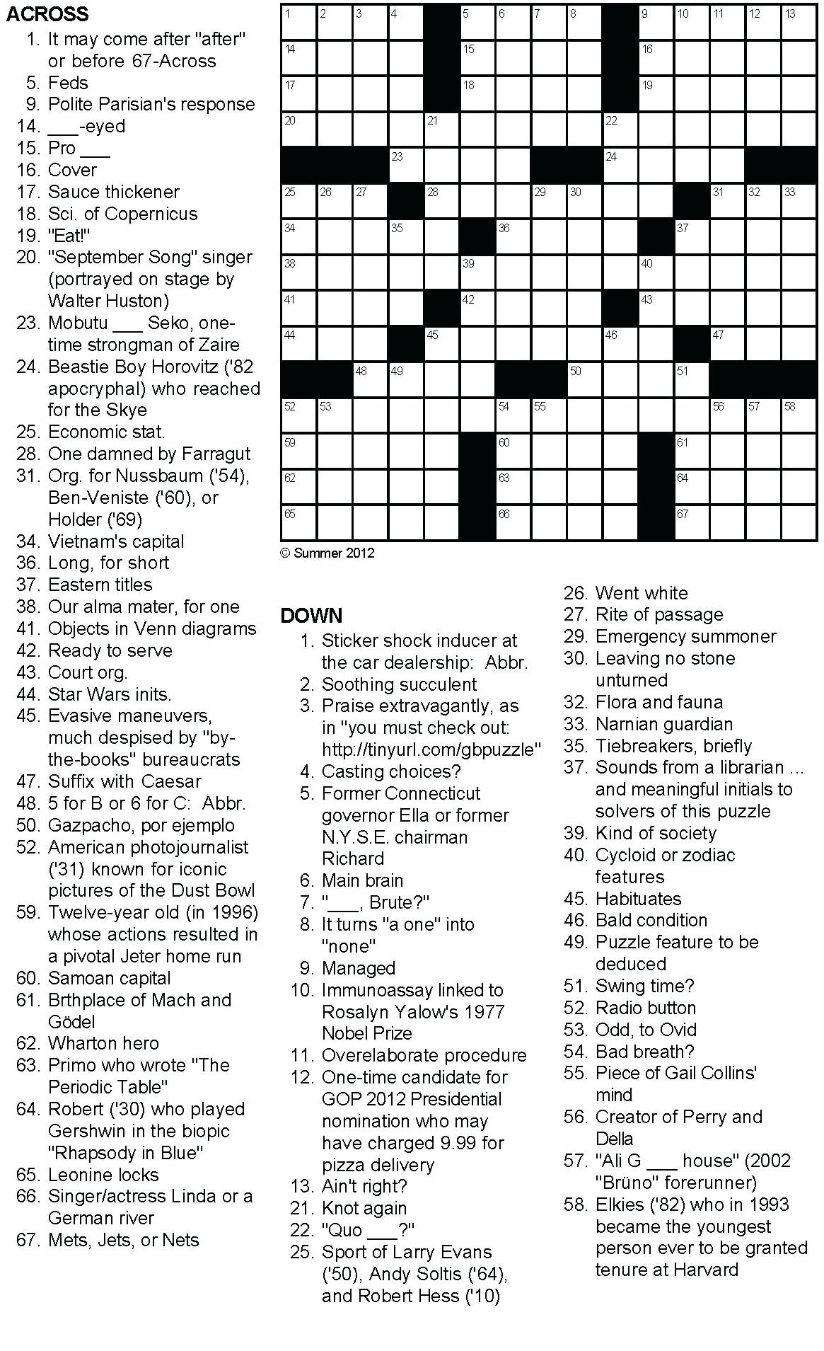 Summer Crossword Puzzle Free Printable Printable World Holiday