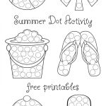 Summer Dot Activity {Free Printables} | The Resourceful Mama   Do A Dot Art Pages Free Printable