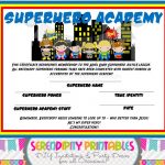 Superhero Certificate Template. Superhero Certificate Template. Free   Free Printable Superhero Certificates