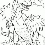 T Rex Dinosaur Coloring Pages For Kids, Printable Free   Free Printable Dinosaur Coloring Pages