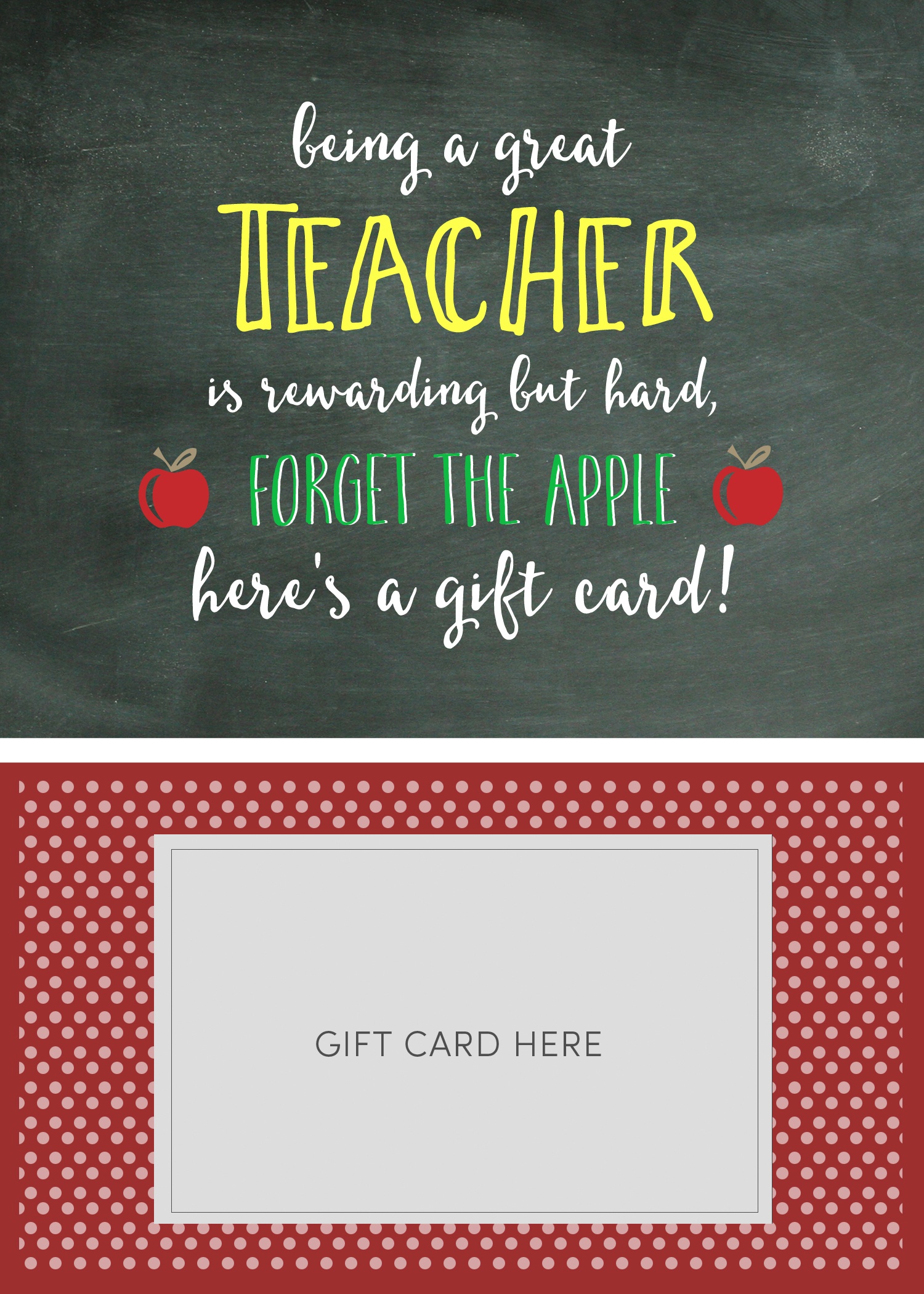 Teacher Appreciation Gift Card Holder - Lil&amp;#039; Luna - Free Printable Teacher Appreciation Greeting Cards
