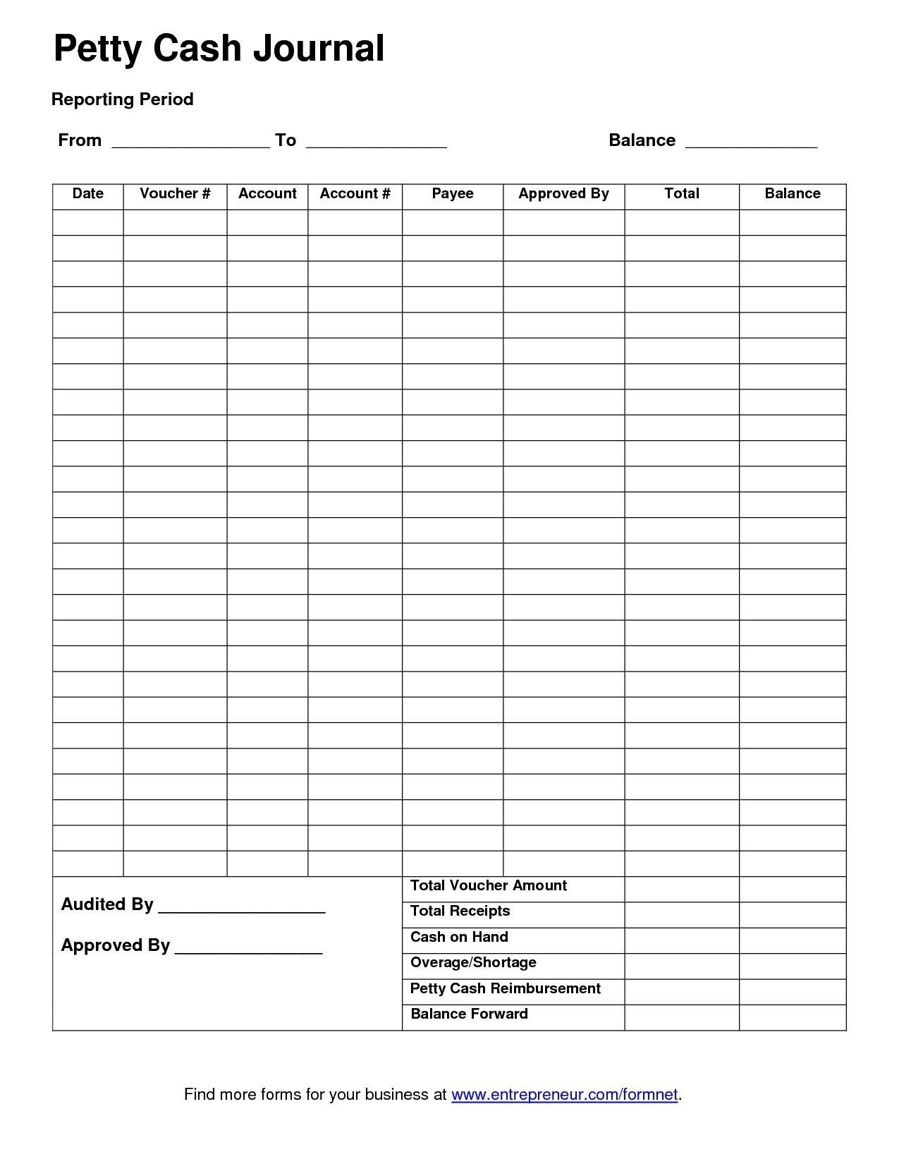 Template For Petty Cash Petty Cash Report Template Excel Z0Fg9Ter - Free Printable Petty Cash Template