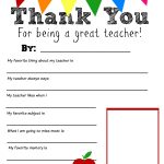 Thank You Teacher Free Printable | School Days | Teacher   Free Printable Teacher Appreciation Cards