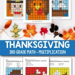 Thanksgiving Colornumber 3Rd Grade   Thanksgiving Math   Free Printable Thanksgiving Math Worksheets For 3Rd Grade