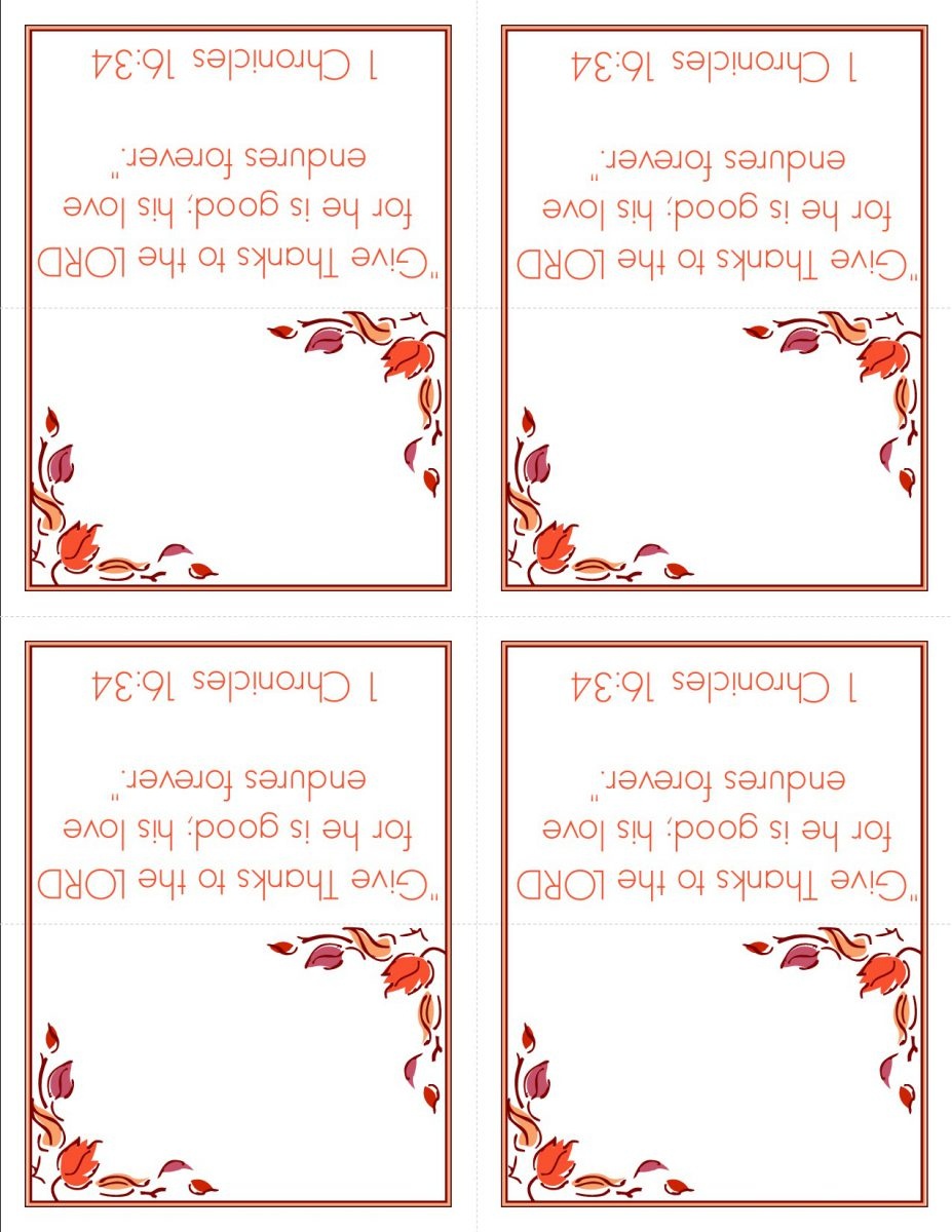 Thanksgiving Name Place Cards Templates – Happy Easter - Free Printable Place Cards Template