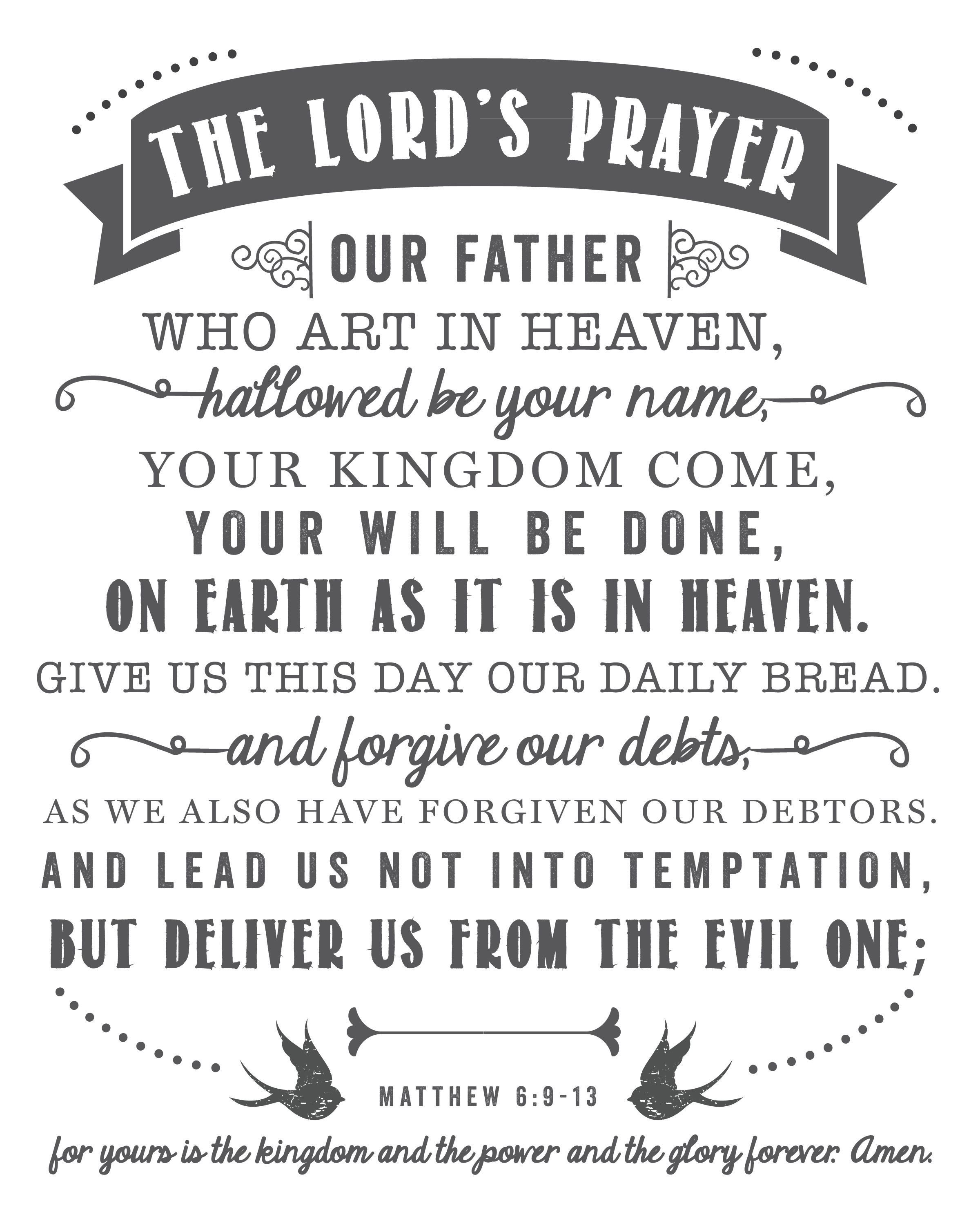 The Lord&amp;#039;s Prayer | Free Printables - Printables That Are Free - Free Printable Lord&amp;#039;s Prayer Coloring Pages