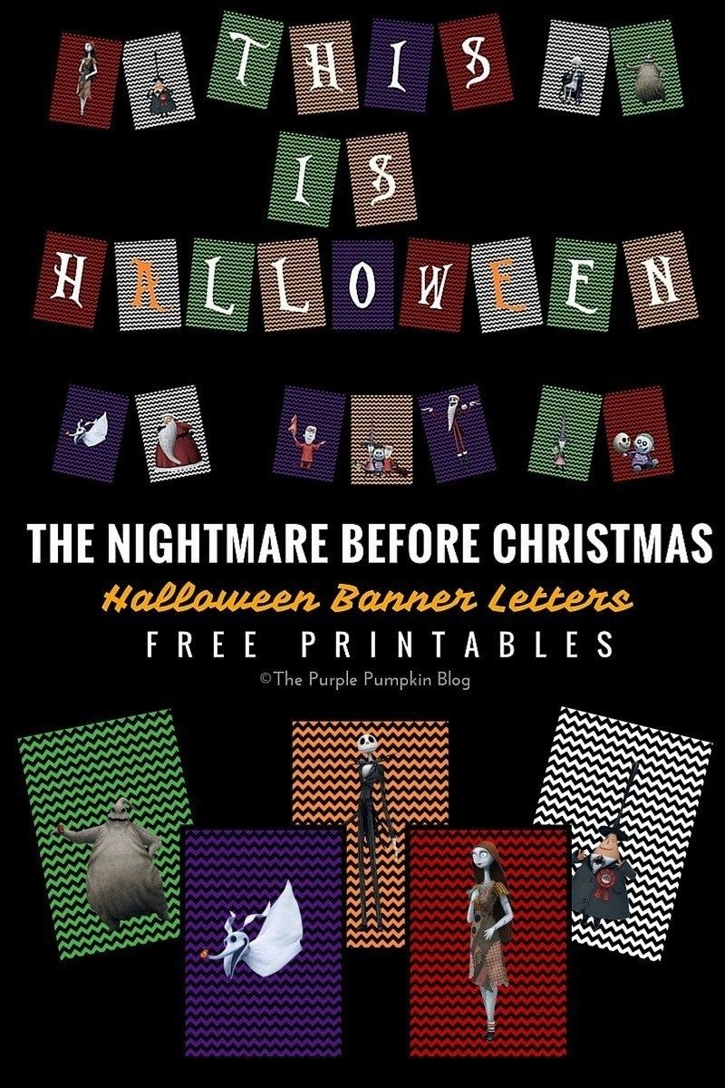 The Nightmare Before Christmas - Halloween Party Printables - Free Printable Nightmare Before Christmas Birthday Invitations