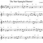 The Star Spangled Banner, Free Easy Violin Sheet Music Notes   Free Printable Piano Sheet Music For The Star Spangled Banner