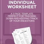 The Ultimate All In One Genealogy Individual Worksheet | Upbringing   Free Printable Genealogy Worksheets