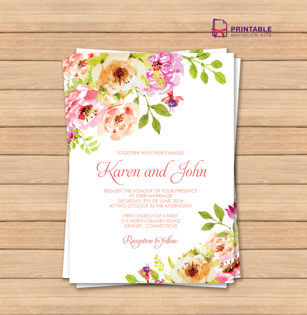 This Would Be Great With Different Colors Free Pdf Wedding - Wedding Invitation Cards Printable Free