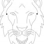 Tiger Mask Template Colouring Pages Drawing Tutorials Printable   Free Printable Lion Mask