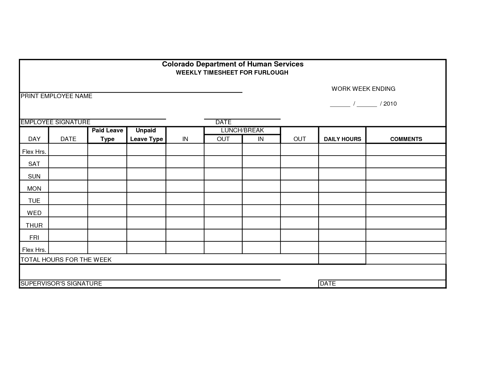 Time Sheets Template New Free Printable Time Sheets Forms Furlough - Free Printable Time Sheets Forms