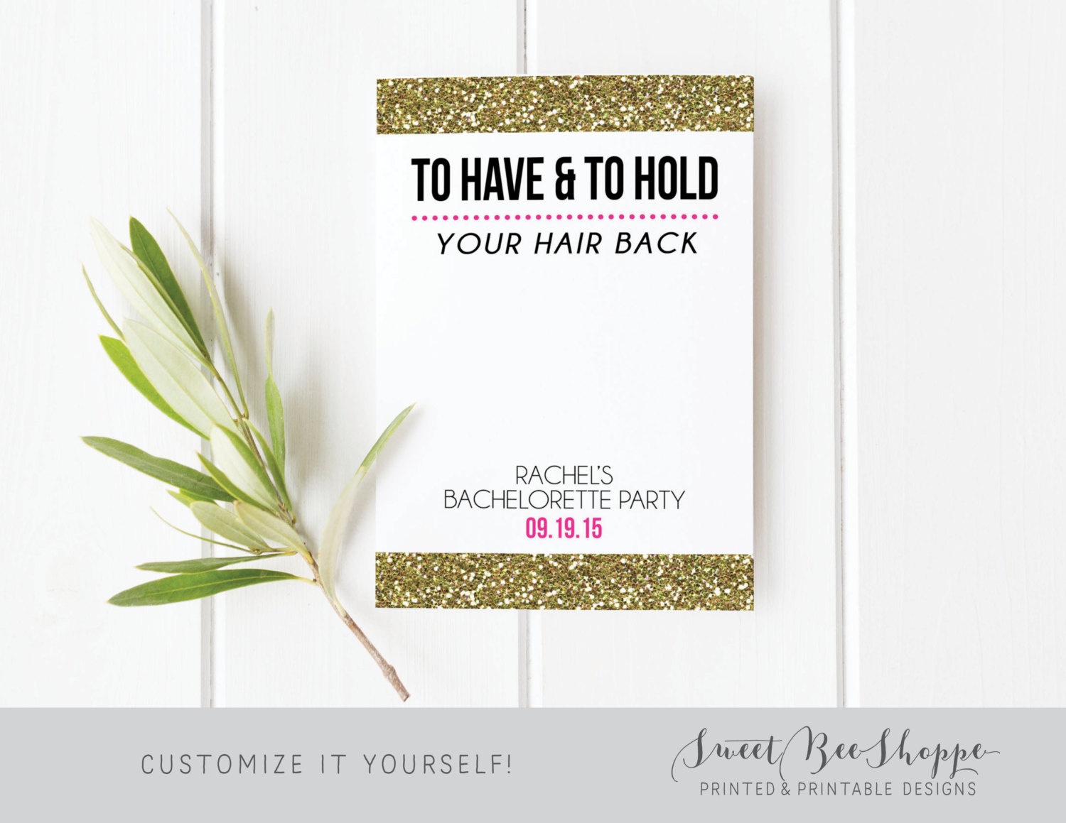To Have And To Hold Your Hair Back Bachelorette Hair Tie | Etsy - To Have And To Hold Your Hair Back Free Printable