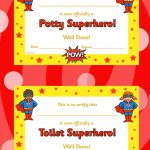 Toilet And Potty Superhero Certificate  Twinkl | Early Years   Free Printable Superhero Certificates