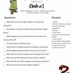 Torah Portion Quiz: Chukat (Numbers 19:1 22:1) | Bible Adventure   Free Printable Bible Study Lessons With Questions And Answers