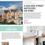 Townhouse Listing Flyer Template | Real Estate Marketing Ideas   Free Printable Real Estate Flyer Templates