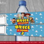 Toy Story Water Bottle Label Personalized Disney Toy Story | Etsy   Free Printable Toy Story Water Bottle Labels