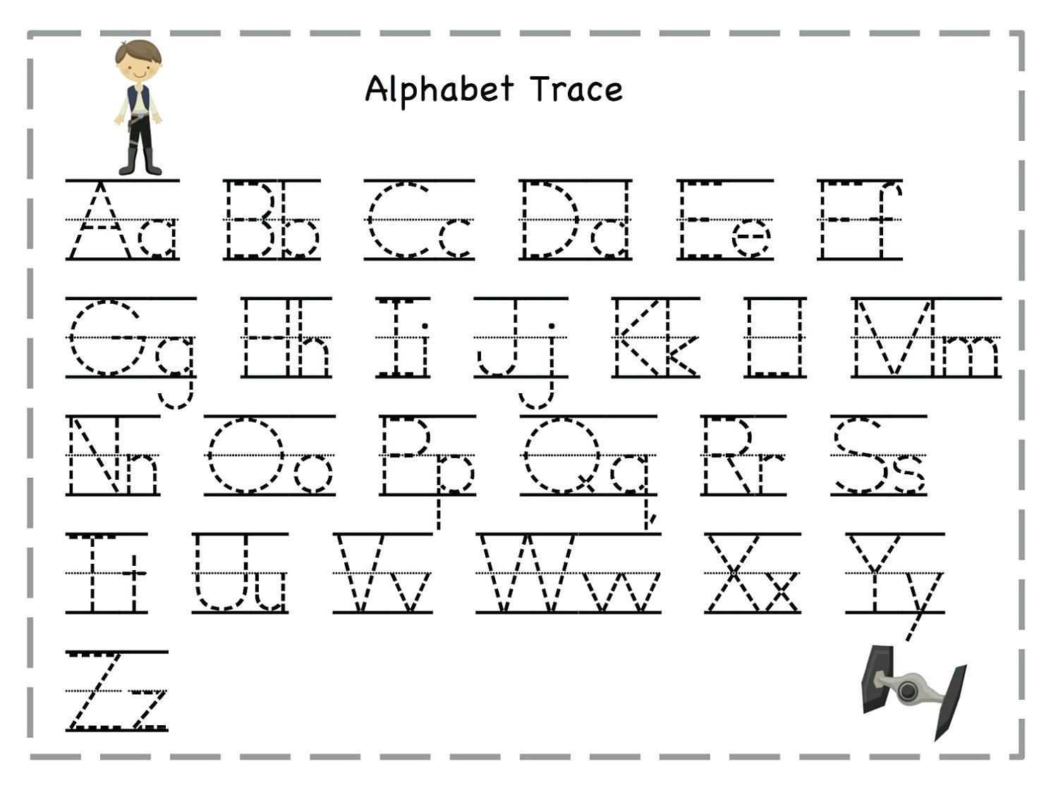 Tracing Letters For Toddlers Tracing Name Template Alphabet - Free Printable Traceable Letters